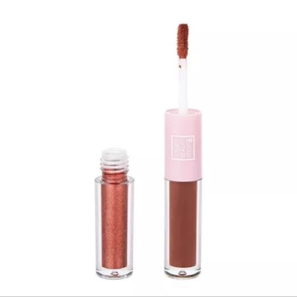 $10🌟 The Beauty Crop Liquid Eyeshadow Duo Cinnamon & Fudge - Picture 4 of 8